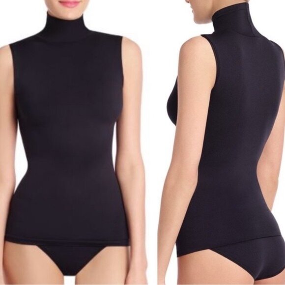 NWT Commando Minimalist Sleeveless Turtleneck Top in Black - Picture 1 of 7